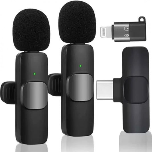 K11 Type-C Wireless Microphone K8 Collar Mic For Type C - Noise Cancellation Reduction Wireless Mic For Phone For Mobile Phone Camera