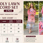 2 Pcs Women's Stitched Lawn Printed Co-Ord Set